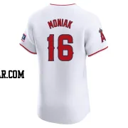 Mickey Moniak Men's Los Angeles Angels White Elite Home Patch Jersey