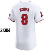 Mickey Moniak Men's Los Angeles Angels White Elite Home Patch Jersey