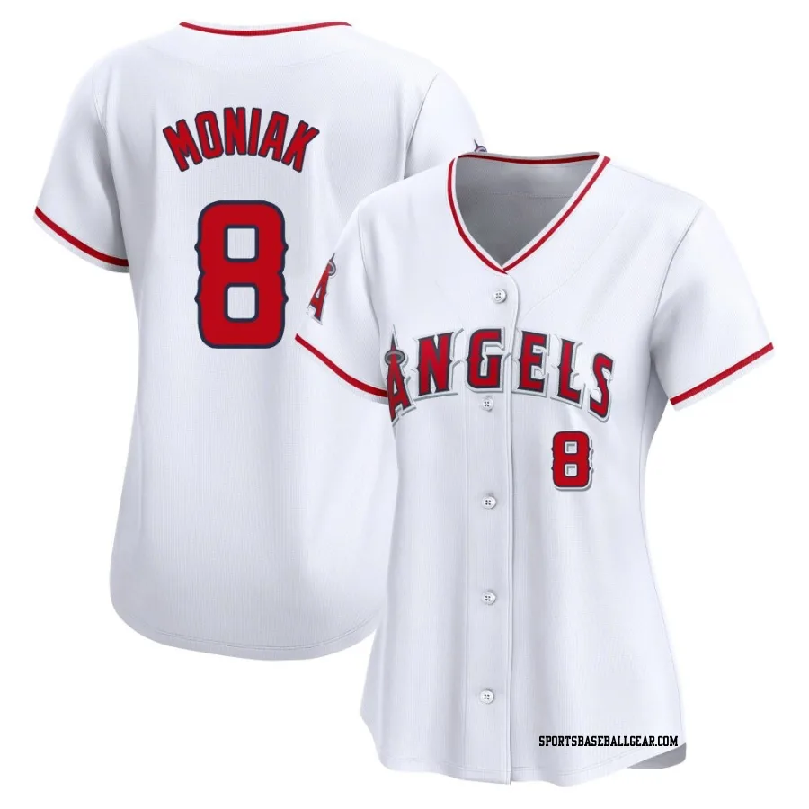 Mickey Moniak Women's Los Angeles Angels White Limited Home Jersey