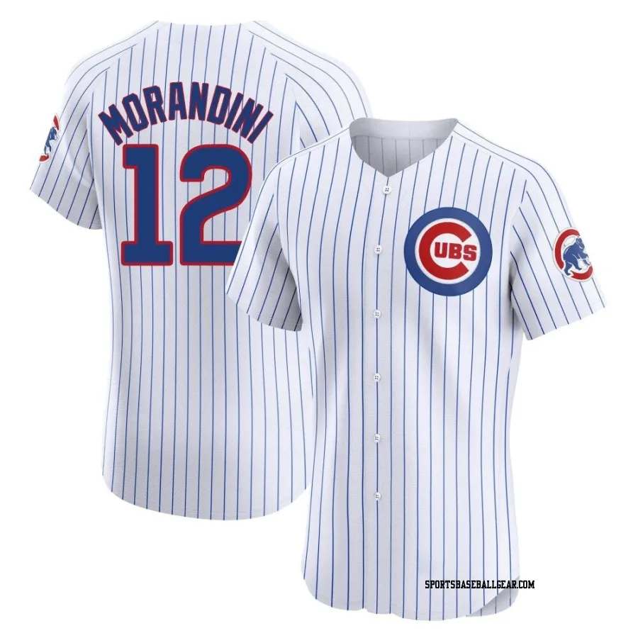 Mickey Morandini Men's Chicago Cubs White Elite Home Jersey