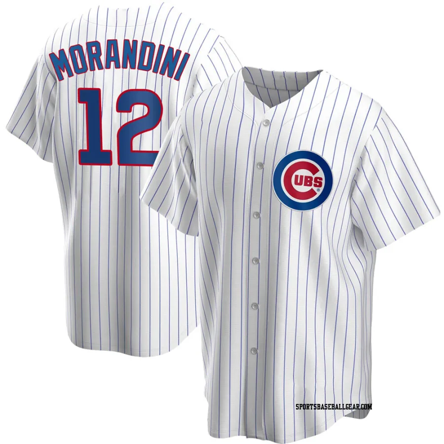 Mickey Morandini Men's Chicago Cubs White Replica Home Jersey