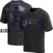 Mickey Morandini Youth Chicago Cubs Black Holographic Replica Alternate Jersey