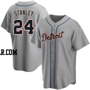 Mickey Stanley Men's Detroit Tigers Gray Replica Road Jersey