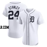 Mickey Stanley Men's Detroit Tigers White Elite Home Patch Jersey