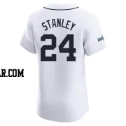 Mickey Stanley Men's Detroit Tigers White Elite Home Patch Jersey