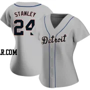 Mickey Stanley Women's Detroit Tigers Gray Authentic Road Jersey