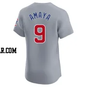 Miguel Amaya Men's Chicago Cubs Gray Elite Road Jersey