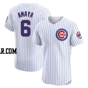 Miguel Amaya Men's Chicago Cubs White Elite Home Jersey