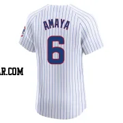 Miguel Amaya Men's Chicago Cubs White Elite Home Jersey