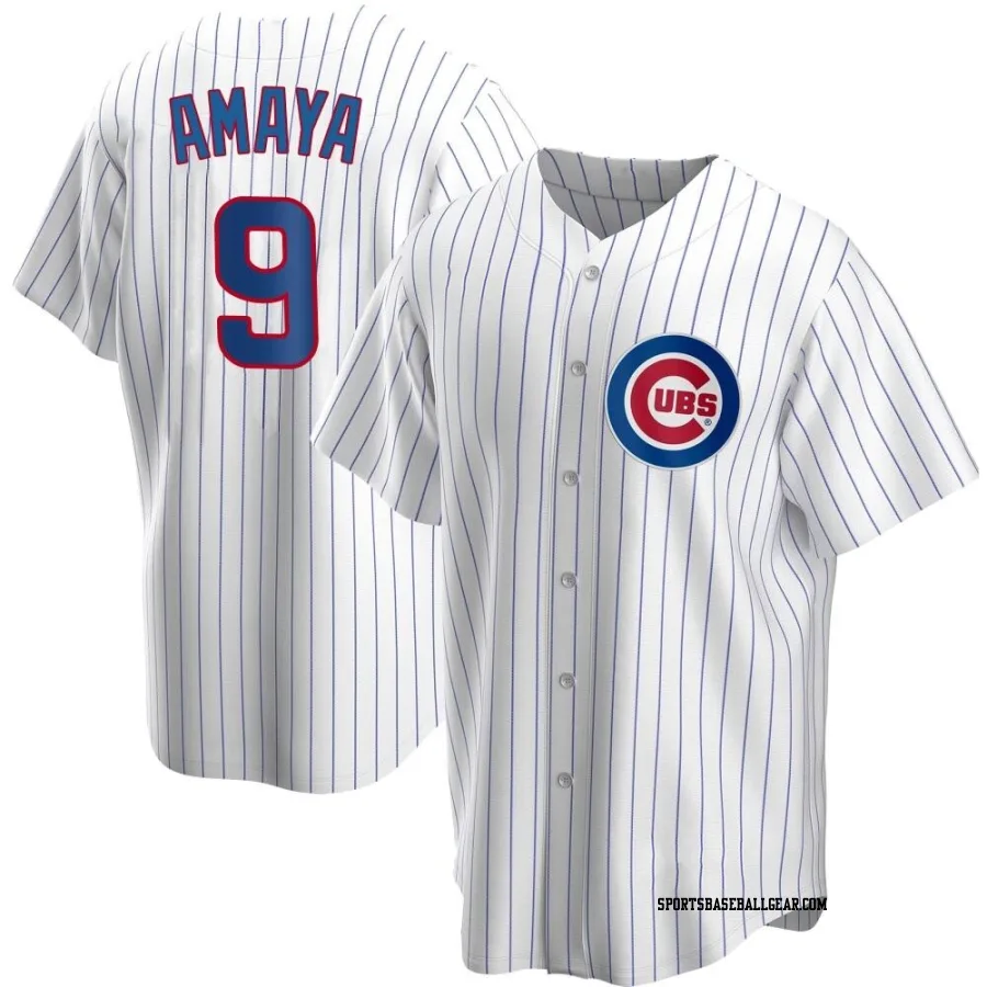 Miguel Amaya Men's Chicago Cubs White Replica Home Jersey