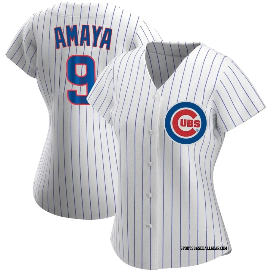 Miguel Amaya Women's Chicago Cubs White Authentic Home Jersey