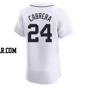 Miguel Cabrera Men's Detroit Tigers White Elite Home Jersey