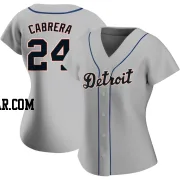 Miguel Cabrera Women's Detroit Tigers Gray Authentic Road Jersey