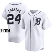 Miguel Cabrera Youth Detroit Tigers White Limited Home Jersey