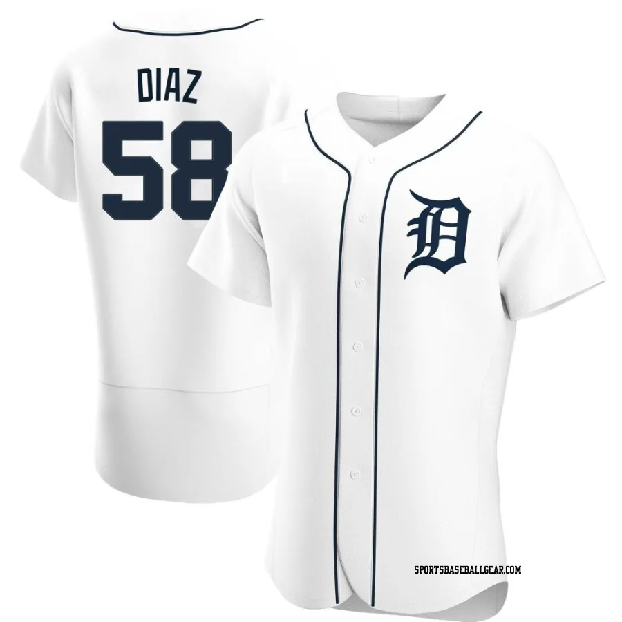 Miguel Diaz Men's Detroit Tigers White Authentic Home Jersey