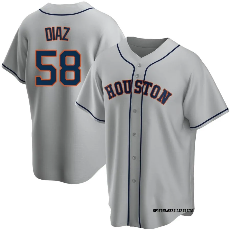 Miguel Diaz Men's Houston Astros Gray Replica Road Jersey