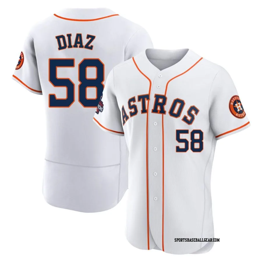 Miguel Diaz Men's Houston Astros White Authentic 2022 World Series Champions Home Jersey