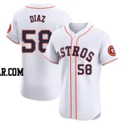 Miguel Diaz Men's Houston Astros White Elite Home Jersey