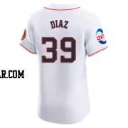 Miguel Diaz Men's Houston Astros White Elite Home Patch Jersey