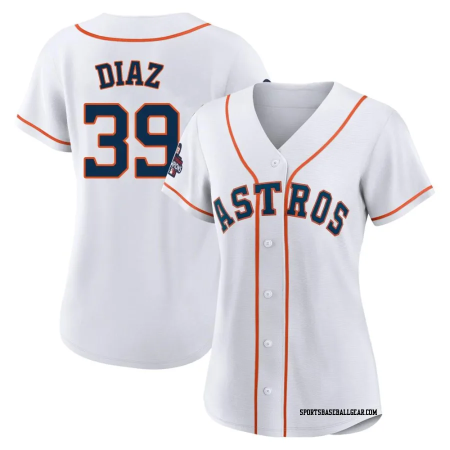 Miguel Diaz Women's Houston Astros White Authentic 2022 World Series Champions Home Jersey