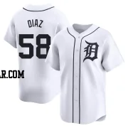 Miguel Diaz Youth Detroit Tigers White Limited Home Jersey