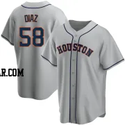 Miguel Diaz Youth Houston Astros Gray Replica Road Jersey