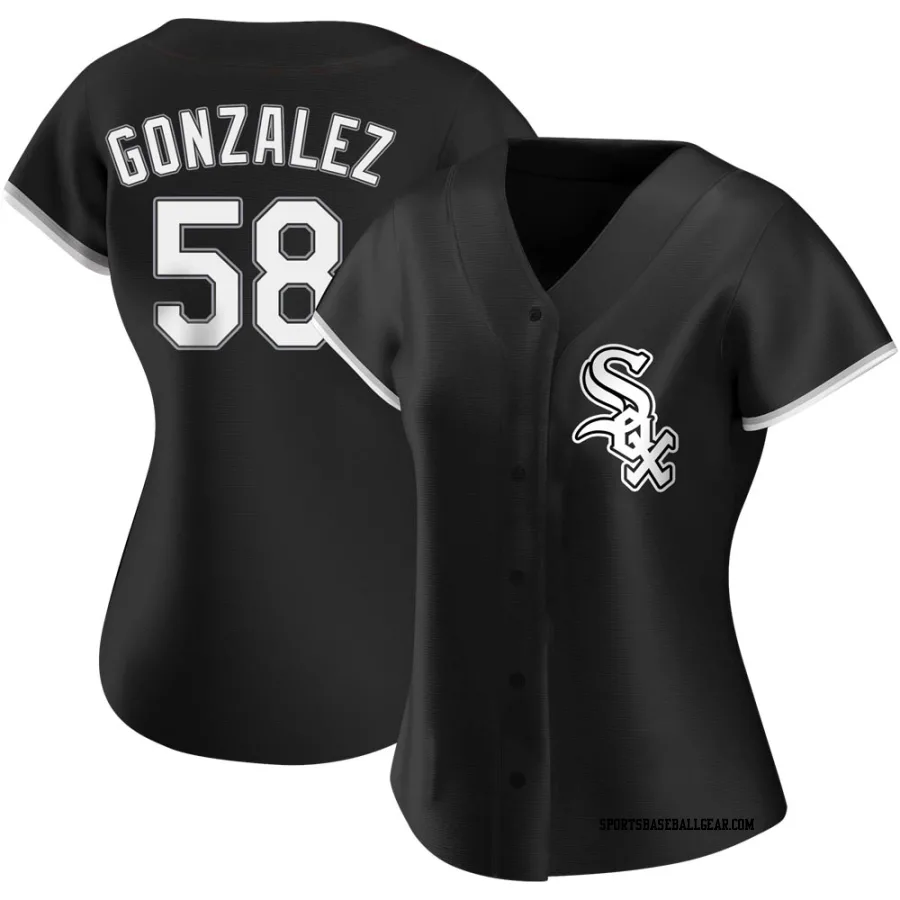 Miguel Gonzalez Women's Chicago White Sox Black Authentic Alternate Jersey