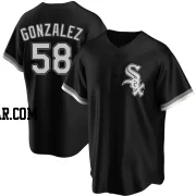 Miguel Gonzalez Youth Chicago White Sox Black Replica Alternate Jersey