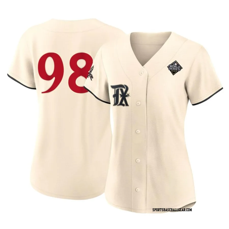 Miguel Ojeda Women's Texas Rangers Cream Replica 2023 City Connect 2023 World Series Jersey