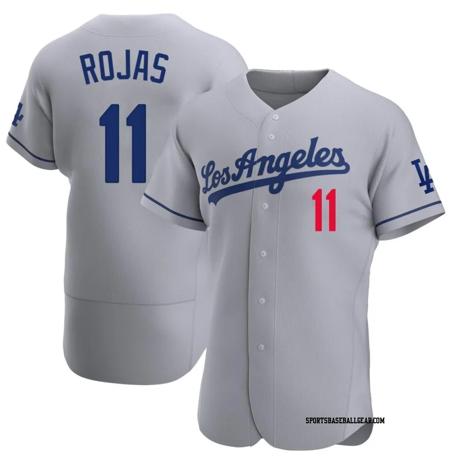 Miguel Rojas Men's Los Angeles Dodgers Gray Authentic Away Jersey