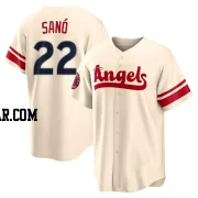 Miguel Sano Men's Los Angeles Angels Cream Replica 2022 City Connect Jersey