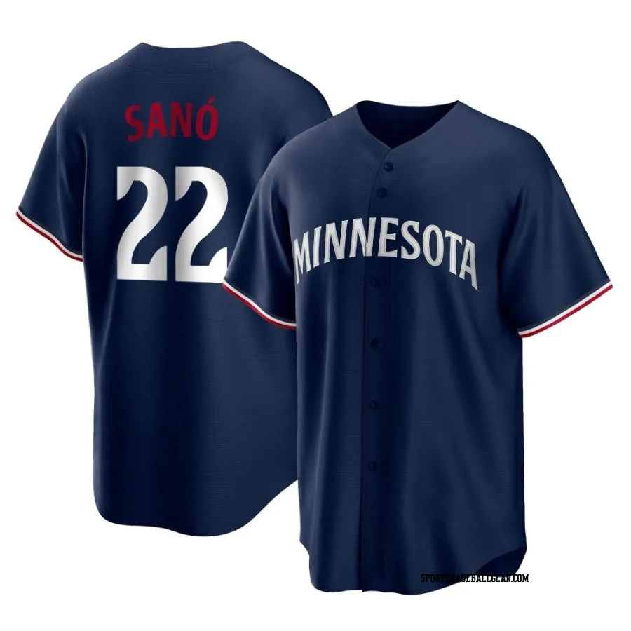 Miguel Sano Youth Minnesota Twins Navy Replica Alternate Jersey