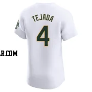 Miguel Tejada Men's Oakland Athletics White Elite Home Jersey