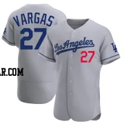 Miguel Vargas Men's Los Angeles Dodgers Gray Authentic Away Jersey