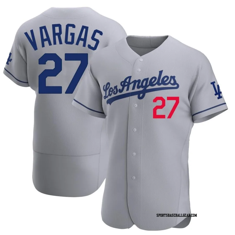 Miguel Vargas Men's Los Angeles Dodgers Gray Authentic Away Jersey