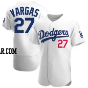 Miguel Vargas Men's Los Angeles Dodgers White Authentic Home Jersey