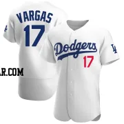 Miguel Vargas Men's Los Angeles Dodgers White Authentic Home Jersey