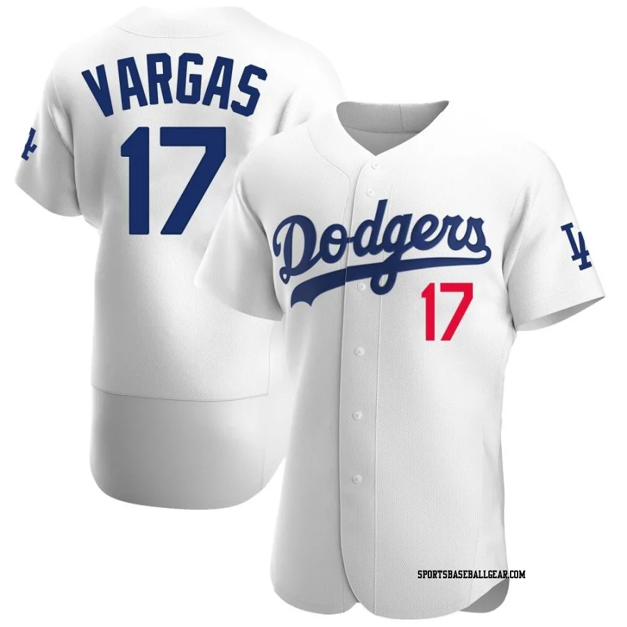 Miguel Vargas Men's Los Angeles Dodgers White Authentic Home Jersey