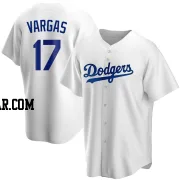 Miguel Vargas Men's Los Angeles Dodgers White Replica Home Jersey