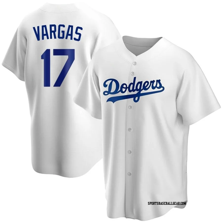 Miguel Vargas Men's Los Angeles Dodgers White Replica Home Jersey