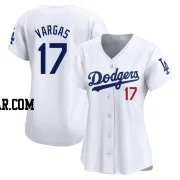 Miguel Vargas Women's Los Angeles Dodgers White Limited Home Jersey