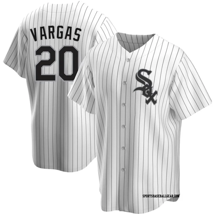 Miguel Vargas Youth Chicago White Sox White Replica Home Jersey