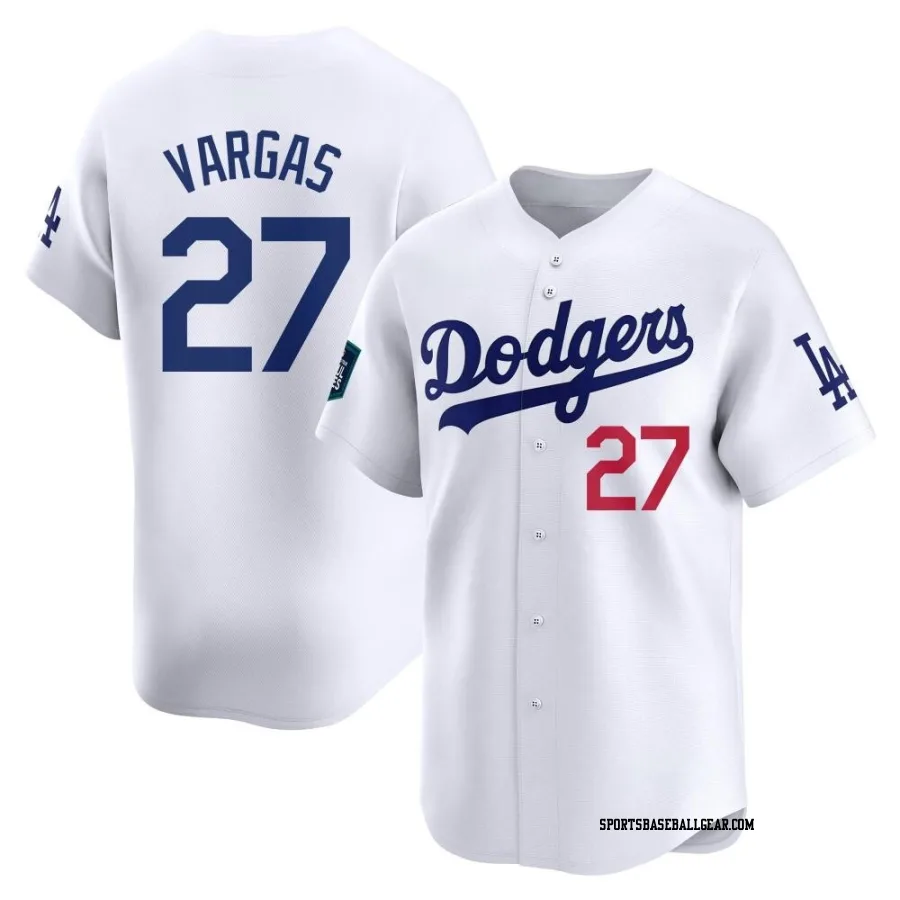 Miguel Vargas Youth Los Angeles Dodgers White Limited 2024 World Tour Seoul Series Home Jersey