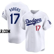 Miguel Vargas Youth Los Angeles Dodgers White Limited Home Jersey