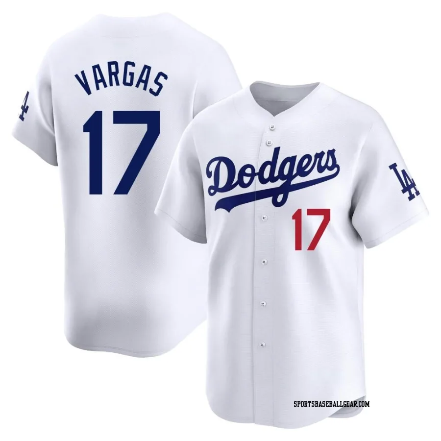 Miguel Vargas Youth Los Angeles Dodgers White Limited Home Jersey