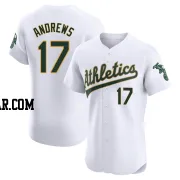 Mike Andrews Men's Oakland Athletics White Elite Home Jersey