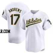 Mike Andrews Men's Oakland Athletics White Limited Home Jersey