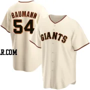 Mike Baumann Men's San Francisco Giants Cream Replica Home Jersey