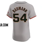 Mike Baumann Men's San Francisco Giants Gray Elite Road Jersey