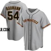 Mike Baumann Men's San Francisco Giants Gray Replica Road Jersey